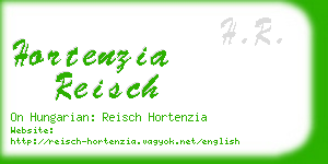hortenzia reisch business card